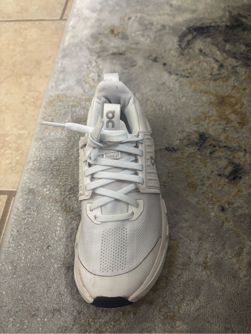 On Running White Athletic Running Sneakers - Picture 7 of 10